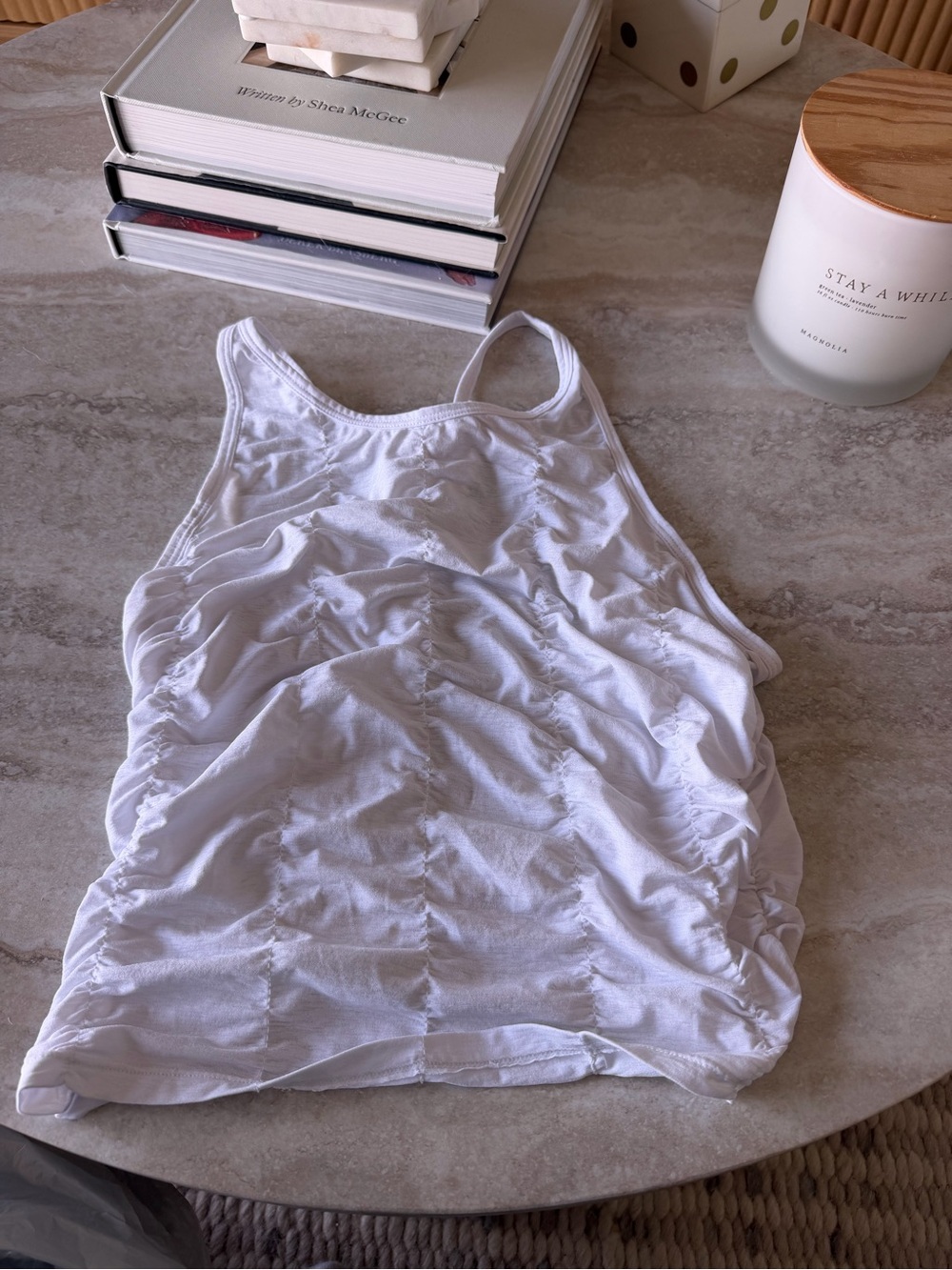 FP Movement by Free People White Ruched Tank
